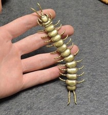 Brass Centipede Animal Figurine Small Statue Table Office Home Decoration Gifts
