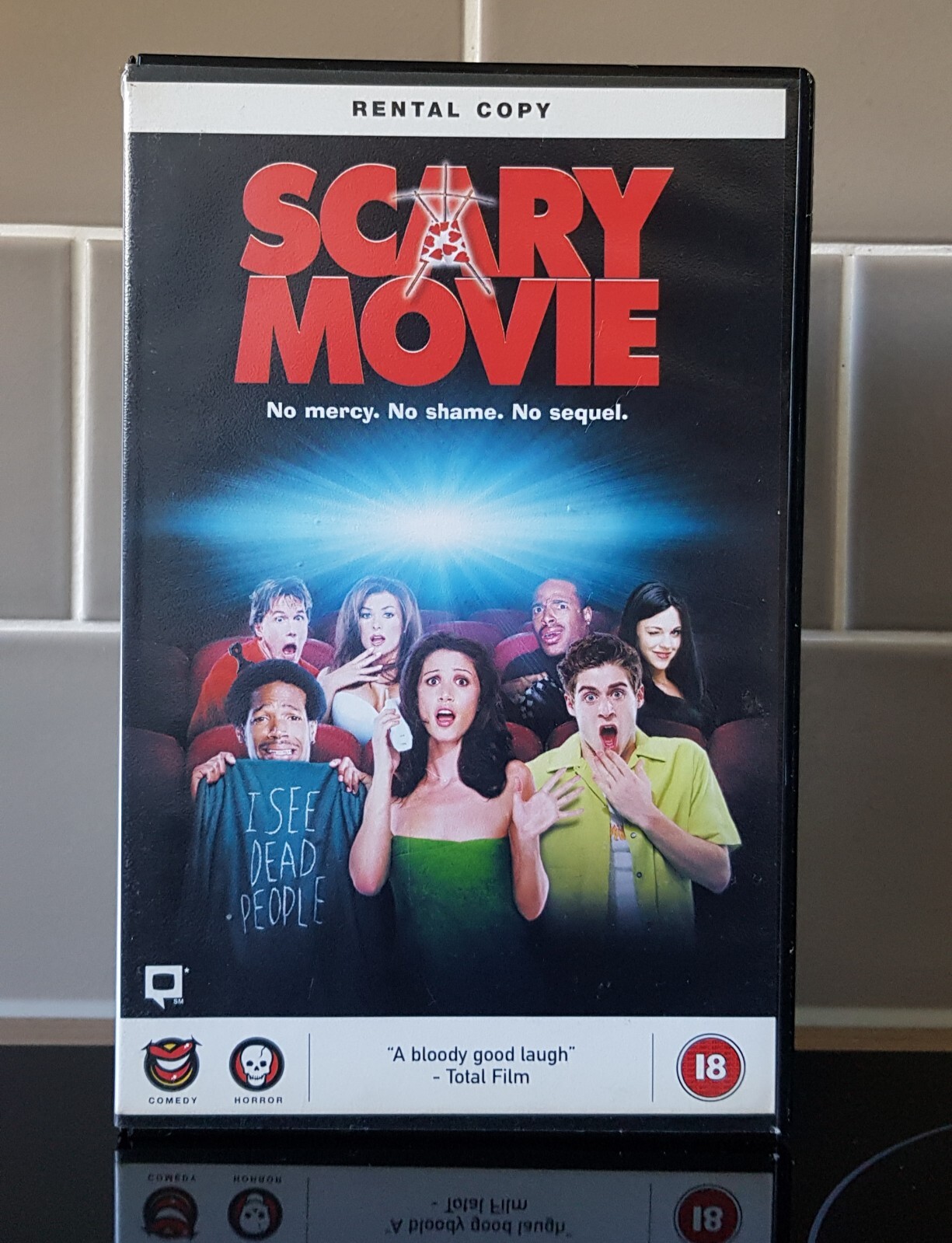SCARY MOVIE VHS Video Cassette Movie Film HORROR COMEDY PAL Big Box Ex-Rental