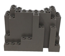 Lego Rectangular Rock Wall Panel Pieces Part 6082 Dark Gray 4x10x6 BURP #M11
