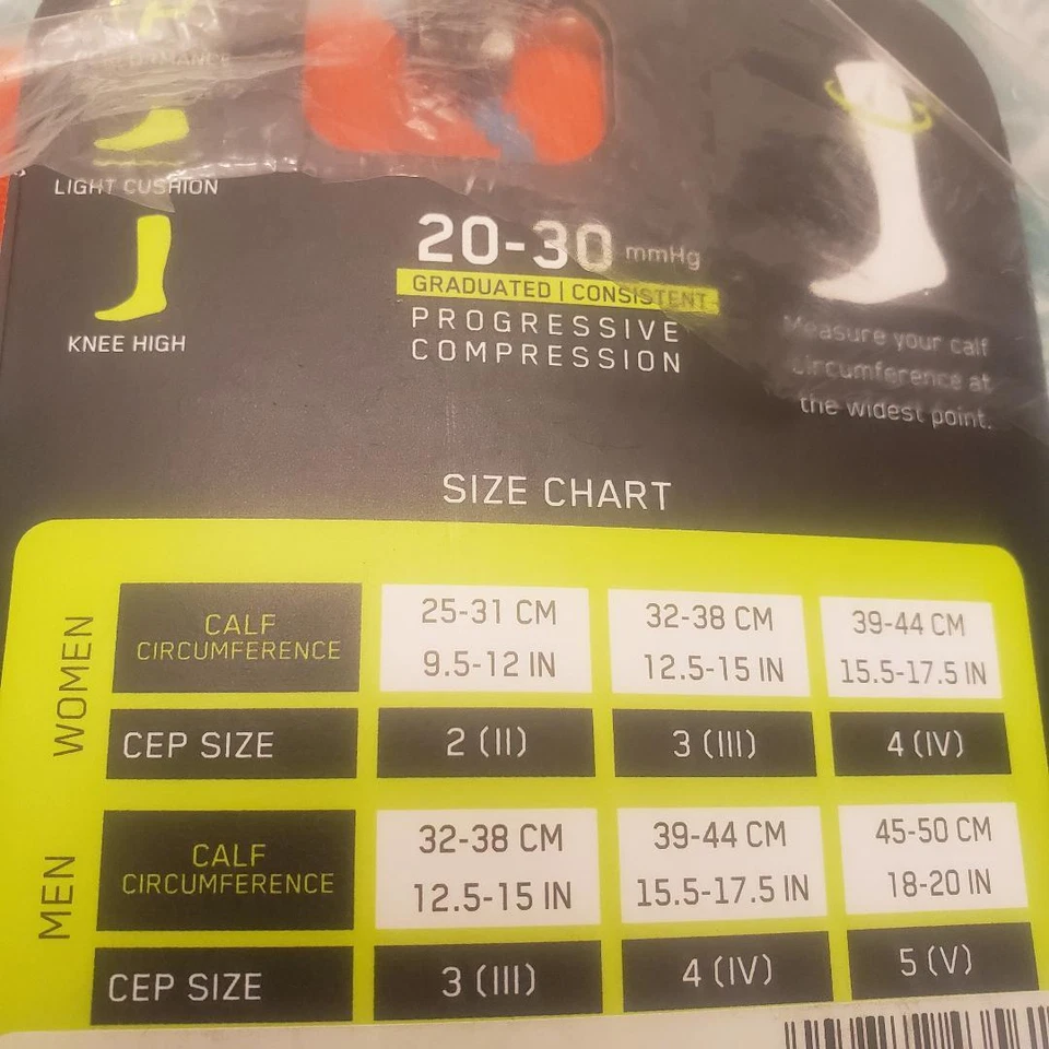 Calcetines de compresión CEP 2.0 Full High 20-30 para hombre elige talla y color Foto 2 de 4