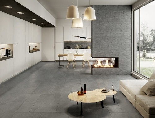 Vinyl Self Adhesive Tiles Slate Grey Marble Wood Kitchen Bathroom Floor Tiles - Picture 44 of 44