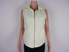 I.d.f Reversible Front Zip Sleeveless Vest Size: 36" Bust Cream & Gray
