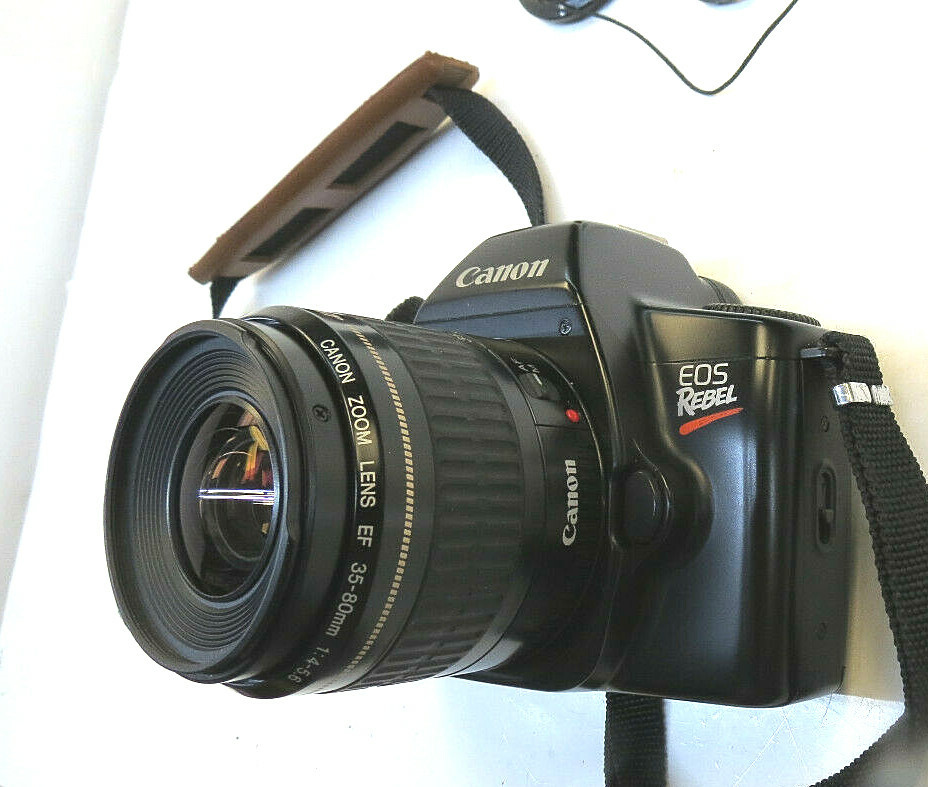 Canon EOS Rebel Black Camera / Canon Zoom EF 3580mm 145.6/ Canon Flash eBay