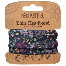 Karma Gifts, Thin Headbands, Lilac Floral,Hair Accessories