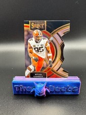 2023 Panini Select - Premier Level #152 Myles Garrett BLACK & RED PRIZM DIE-CUT