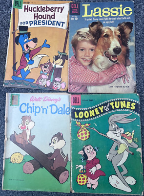 Lot of various vintage comic books: Huckleberry hound, Lassie etc