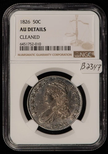 1826 50c Capped Bust Half Dollar - O-119 - NGC AU Details - SKU-B2347