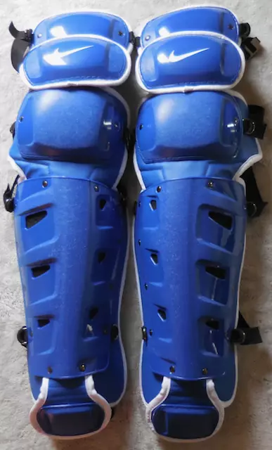 Nike Vapor Leg Guards 20 Catchers Adult Unisex Royal Blue/White