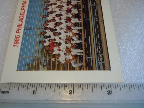 Vintage Philadelphia Phillies Baseball Team Tastykake Card 1985 - Picture 8 of 10
