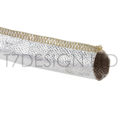 32 mm aluminisierte genähte Hitzeschildhülle 0,25 m (250 mm)
