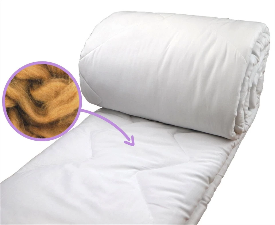 Camel Wool Comforter, Camel Hair Duvet for All Seasons, 400gsm - Image 4 of 4