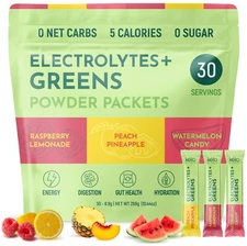 Ketovitals Electrolytes + Greens Superfood Powder Packets
