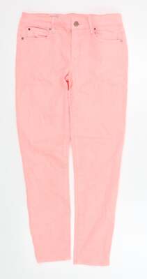 Gap Damen Jeans rosa 100% Baumwolle gerade Größe W27 in L27 in Regular