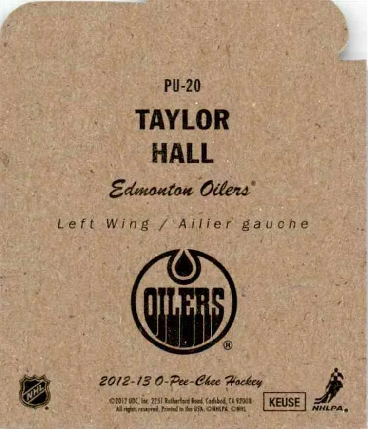 2012-13 O-Pee-Chee Pop Ups Taylor Hall #PU-20 - Image 2 of 2