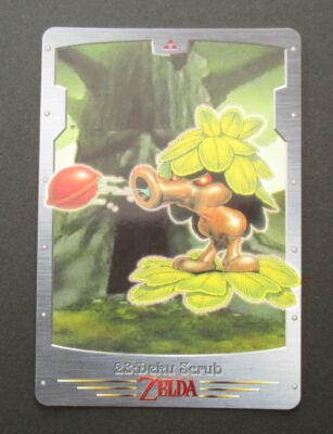 The Legend of Zelda Deku Scrub No.23 Card 1999 Bandai Ocarina of