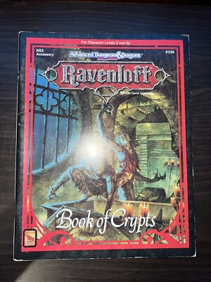 Ravenloft Advanced Dungeons & Dragons Book of Crypts 1991 TSR RR2 9336