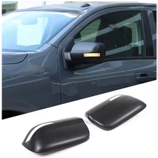 Matte Black Exterior Door Side Rear View Mirror Cover Cap Fit Nissan Titan 16-23