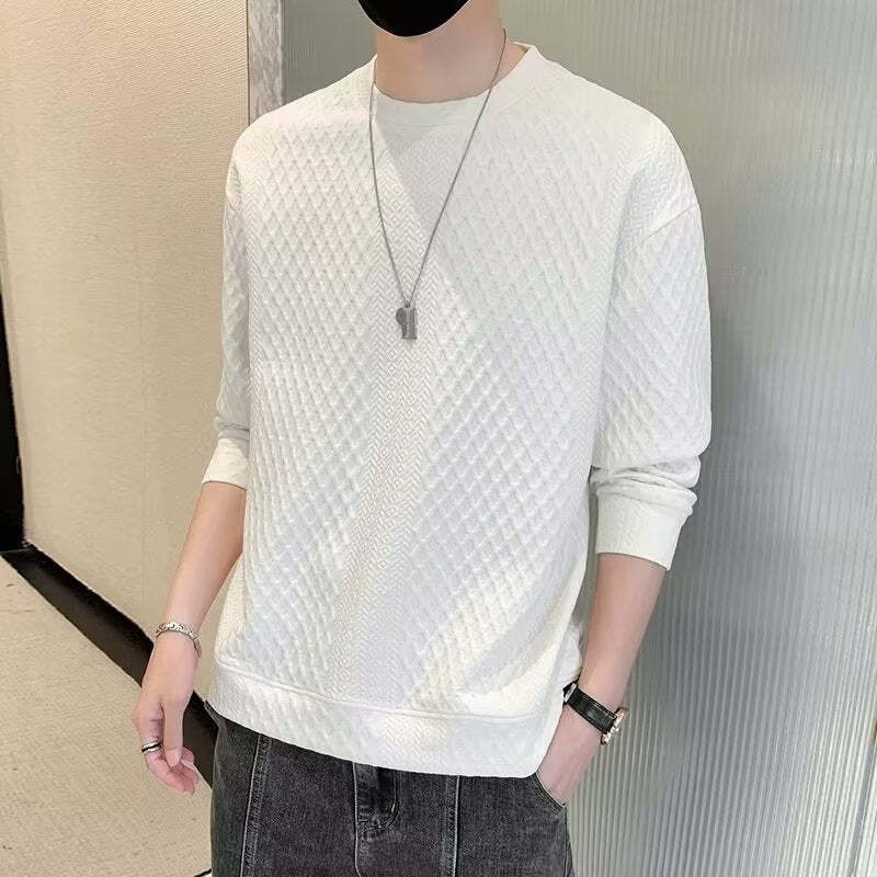 Fashion Sweater Male Round Neck Loose Top