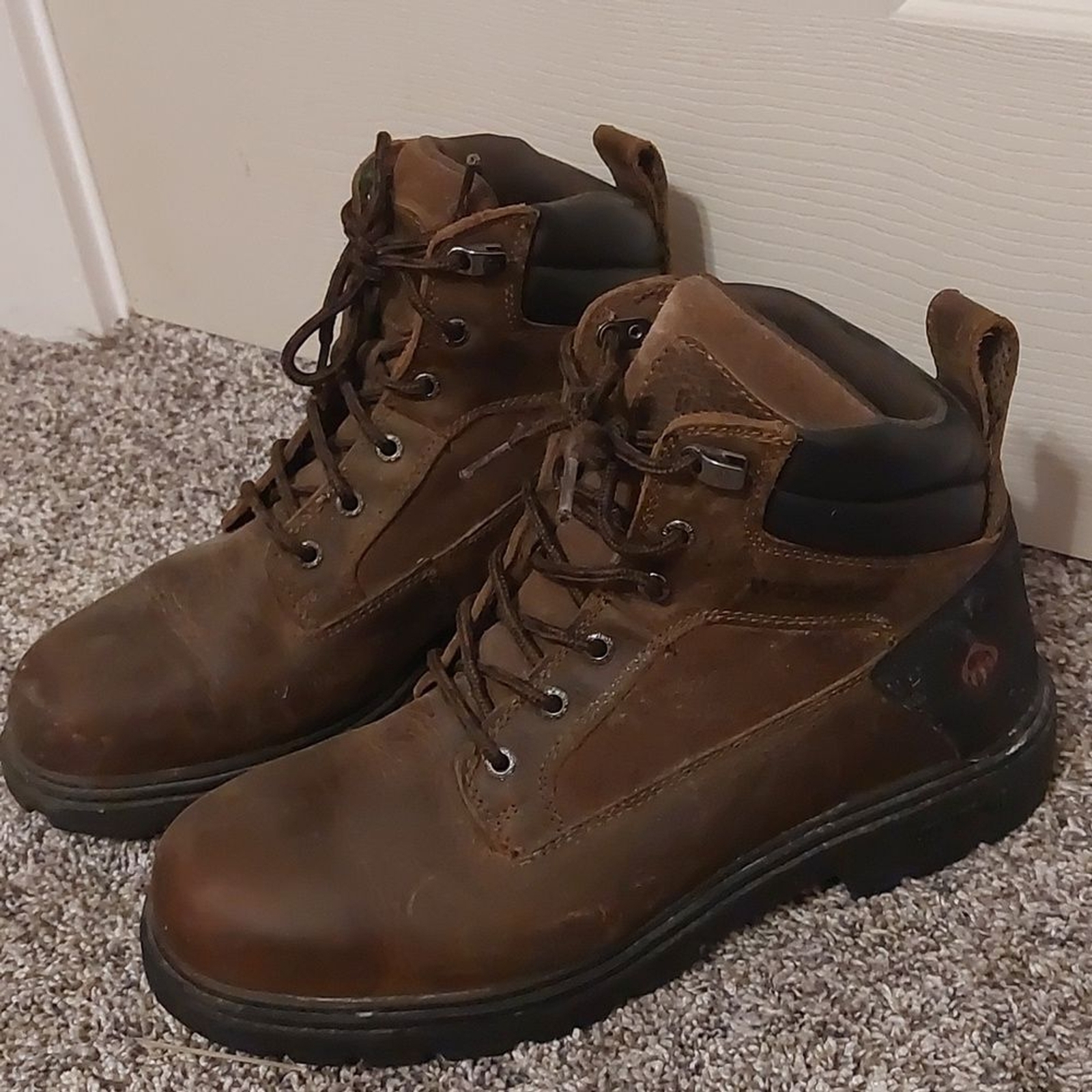 Wolverine Bulldozer 2.0 Steel Toe Mens Brown Leather Work Boots 10.5