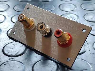 Record PLAYER TURNTABLE RCA external Board Chassis Panel Terminal Sock