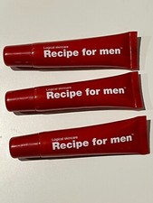 Recipe For Men Super Smooth Lip Balm. 3 x 15ml.  Brand New.