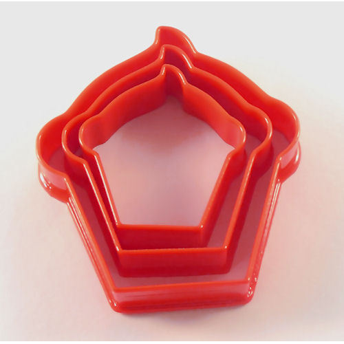 Cupcake Cookie Cutter Set of 3, Biscuit, Pastry, Fondant Cutters *Gift Boxed*