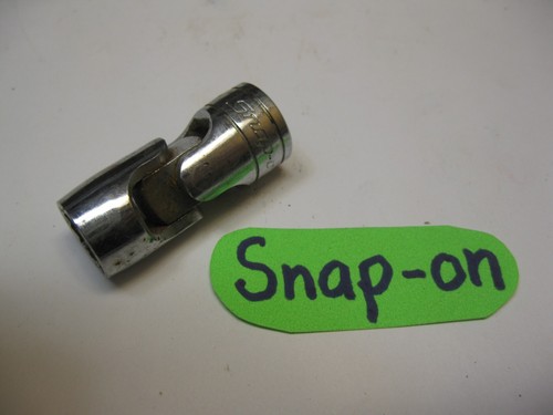 Snap-on tools 3/8" drive 7/16" SAE 12pt Shallow Swivel Socket FU14A USA Nice! - Imagen 1 de 8