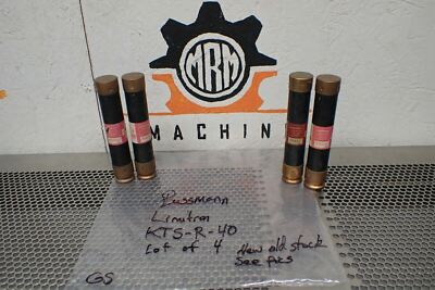 Limitron KTS-R-40 Fuse 40A 600V New Old Stock (Lot of 4) See All Pictures