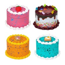 63mm Herb Grinder 4 Parts Metal Tobacco Grinder 3D Cake Design Smoke Crusher