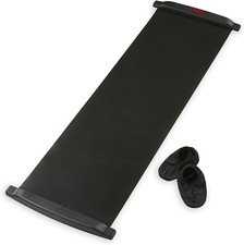 Slide Board 71" L X 20" W with End Stops, Sliding Booties, Mesh Carrying Bag a
