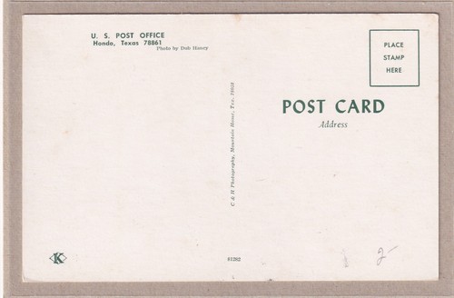 Ansichtskarte USA - Hondo (Texas) - United States Post Office - Picture 2 of 2