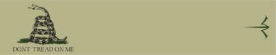 White Water Archery Solid Tan Gadsden Flag Don't Tread on Me Arrow Wraps 15pc