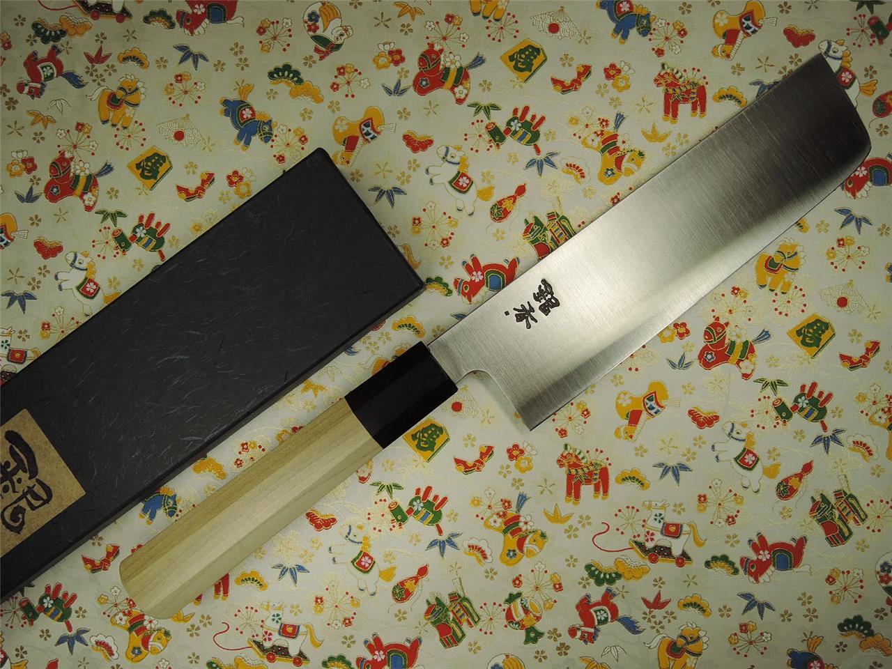 Ashi Hamono Ginga Swedish Stainless Nakiri 180mm Japanese Knife eBay