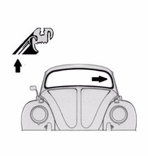 JOINT DE PARE-BRISE CAB. 65/70 VW TYPE 1 COX