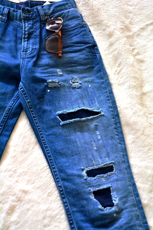 Jean taille haute troué taille 34 Pepe Jean neuf - Photo 2/4
