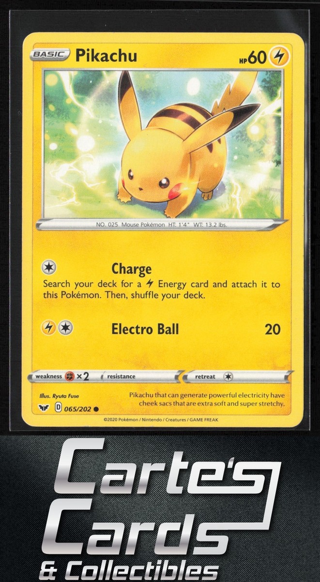 Pikachu Pokemon #065/202 Common | eBay