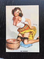 Elvgren PINUP Girl Card - "The Winner"- Brown & Bigelow