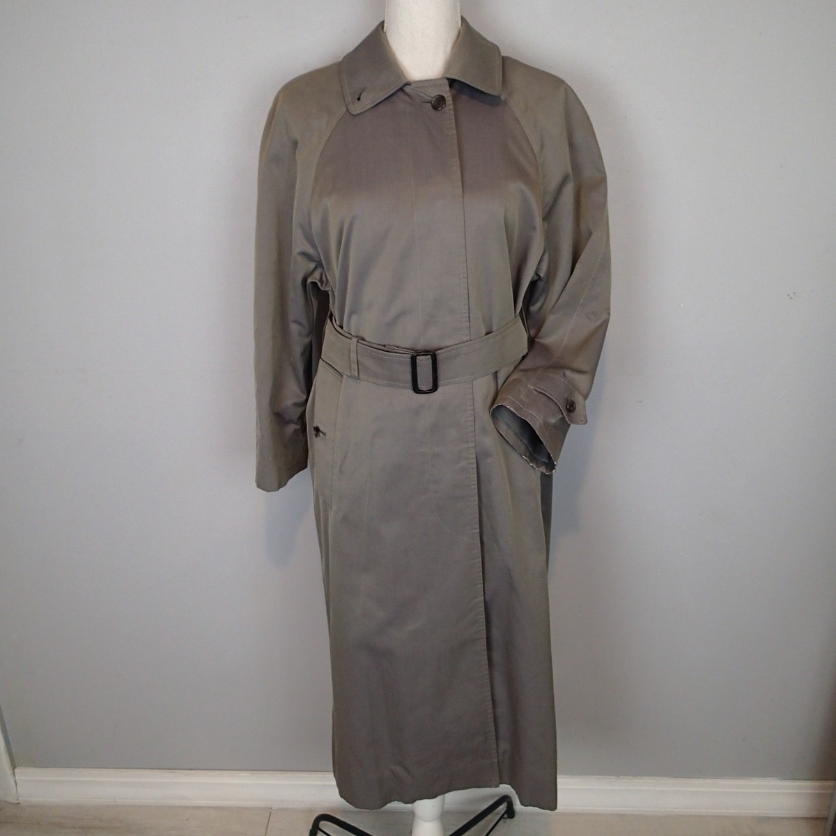 vtg Burberrys JP japan exclusive Trench Coat 4p Khaki Nova Check