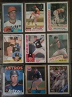 Nolan Ryan Topps card lot of 9 cards