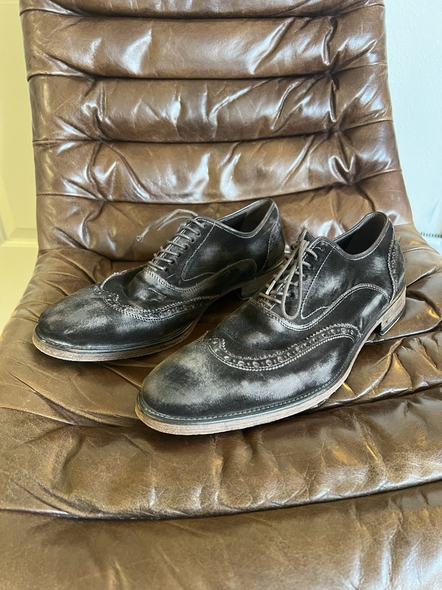 John Varvatos Collection Fleetwood Velvet Oxford Dress Shoes 10.5 MSRP: $649