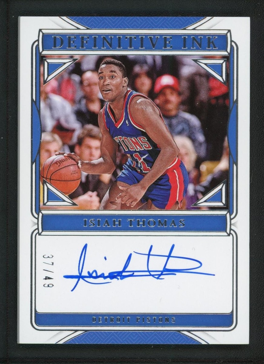 24/49 PANINI National Treasureウルグアイ3人サイン 2024-25 ISIAH THOMAS 37/49 AUTO PANINI NATIONAL TREASURES