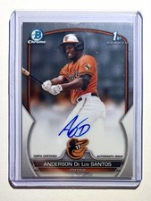 2023 Bowman Chrome Anderson De Los Santos 1st Prospect Auto CPA-ADS Orioles