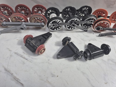 #ad Eztec North Pole Express Christmas Holiday Train replacement black wheels axle $26.99