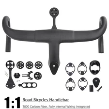 Carbon Road Bike Handlebar Internal Wiring Integrated Drop Bar for F12/F14
