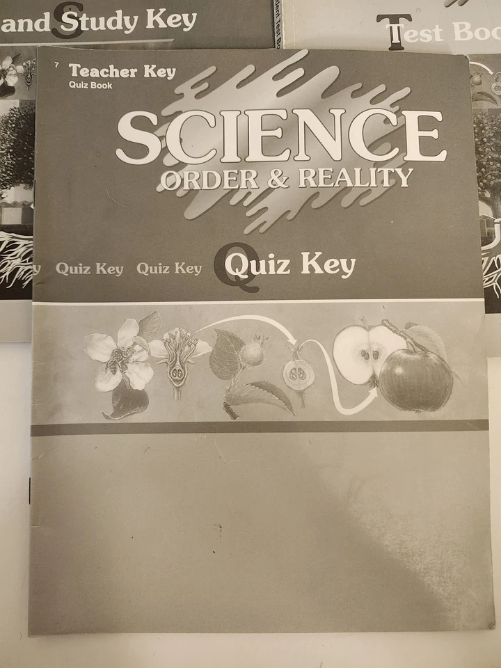 Abeka Grade 7 Science Order & Reality Teacher & Student Book Lot Of 5 Test/Quiz - Image 3 of 4