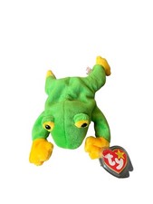 TY BEANIE BABY SMOOCHY THE FROG PVC PELLETS 1997 NWT