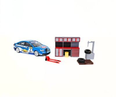 1:43 Werkstatt Zubehör Set - Garage Innen Diorama mit Werkzeug Ausrüstung