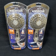 2 Waterpik VOT-669E 7-Mode Powerpulse Hand Held Shower - Brushed Nickel
