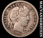 1892-O Barber Dime - Scarce  Fine  Semi-key  Better Date  No Reserve  #J9728
