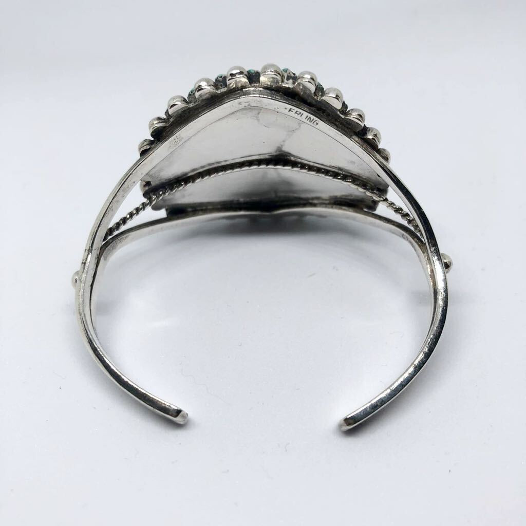 ZUNI Needle Point Cluster Bangle 925 Zuni NAVAJO Needlepoint 